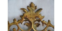Cadre baroque rétro en métal doré ajouré