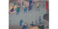 Estampe japonaise authentique d’après Hiroshige