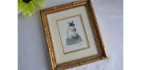 Wanda Lee Framed Siamese Cat Print
