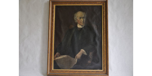 Old Framed Portrait of Sir Wilfrid Laurier