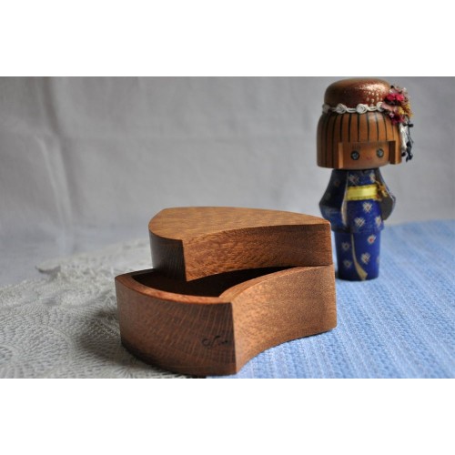 Hand Made Exotic Wood Design Trinket Box