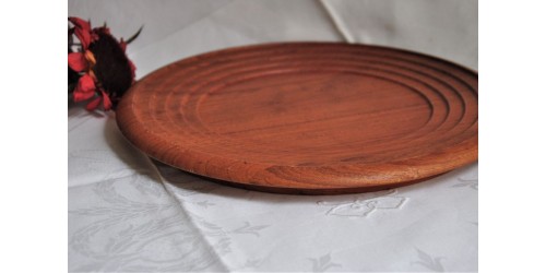Solid Teak Wood Round Multipurpose Plate
