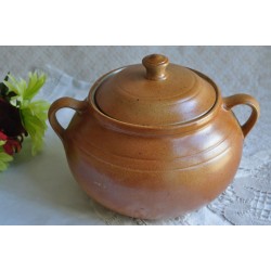  Very Rare Complete Sial Stoneware Bean Pot