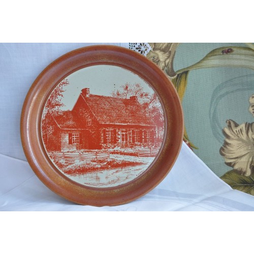 Large Sial Stoneware Decorative Plate