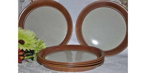 Sial Stoneware Large Dinner Plates 10 3/8"