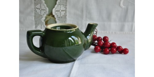 Medalta Canada Green Individual Teapot