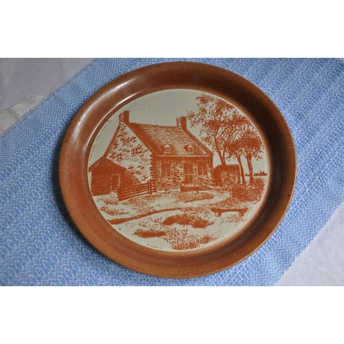 Large Sial Stoneware Signed Decorative Plate