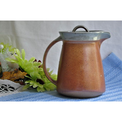 Rare Sial Stoneware Oval Design Coffee Pot
