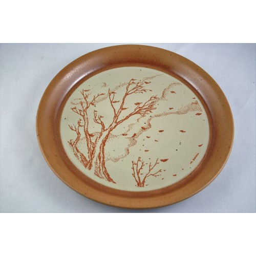 Sial Stoneware Decorative Plate of a Summer Scene