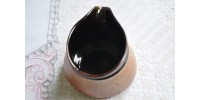 Vintage Sial Oval Brown Stoneware Creamer