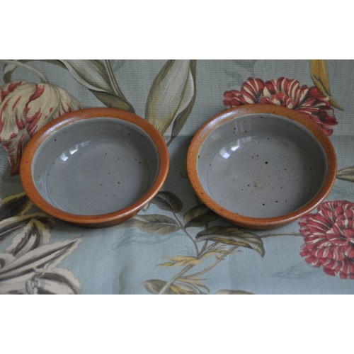 Sial Stoneware Soup/Saladl Rust & Grey Bowls