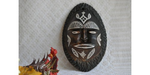 Vintage Clay African Wall Mask