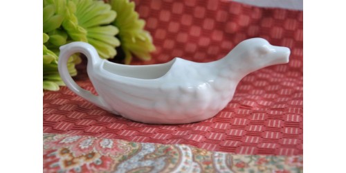 Antique White Porcelain Invalid or Baby Feeder 