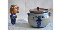 Handmade Westerwald Cobalt Blue and Grey Pot