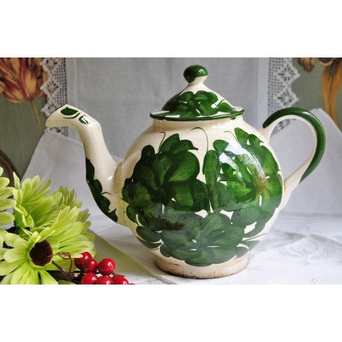 Antique Primitive Oversized Ceramic Tea Pot
