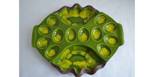 Sequoia Ware Egg Plate or Platter Large size circa 1960