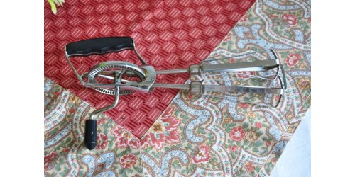 Old Hand Held Egg Beater with Black Handles