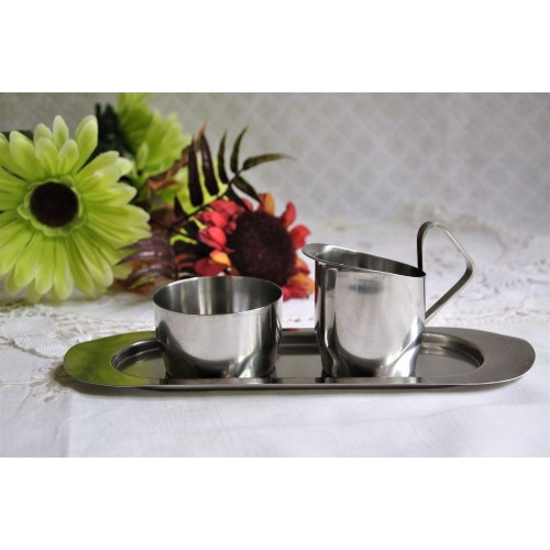 Vintage Danish Stainless 3-Pieces Coffee Set