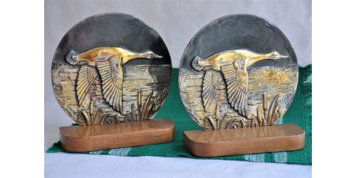 Bronze Bookends from the 40’s Signed Leroux