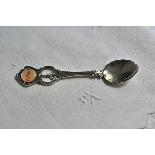 Silver Plate Souvenir Charm Spoon Nasa