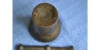 Petit mortier artisanal en bronze avec pilon