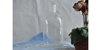 Large Clear Glass Pharmacy Bottle with Stopper