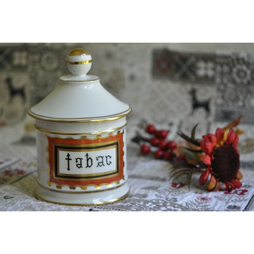 Antique French Porcelain Apothecary Jar