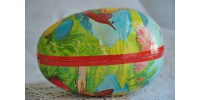 Papier Mache Egg-Shaped Chocolate Easter Box