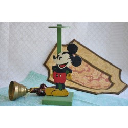 Vintage Figural Mickey Mouse Wood Hat Stand