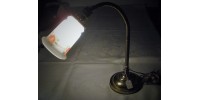 Ancienne lampe de bureau en laiton 1900