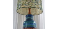 Grande lampe de table en céramique par Bitossi