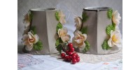 Lampes de chevet à fleurs romantiques