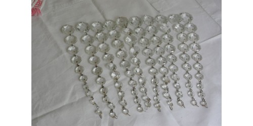 Antique Crystal Chandelier Octagonal Beads