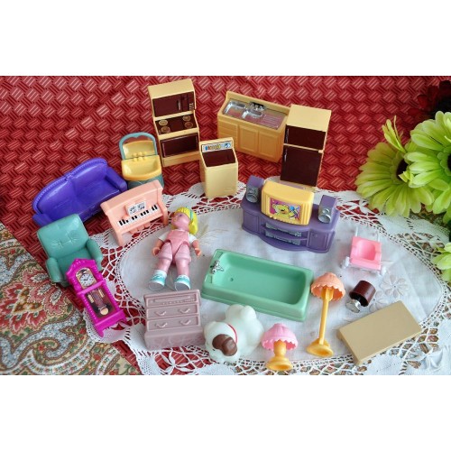Doll's House Miniature Plastic Pieces of furniture