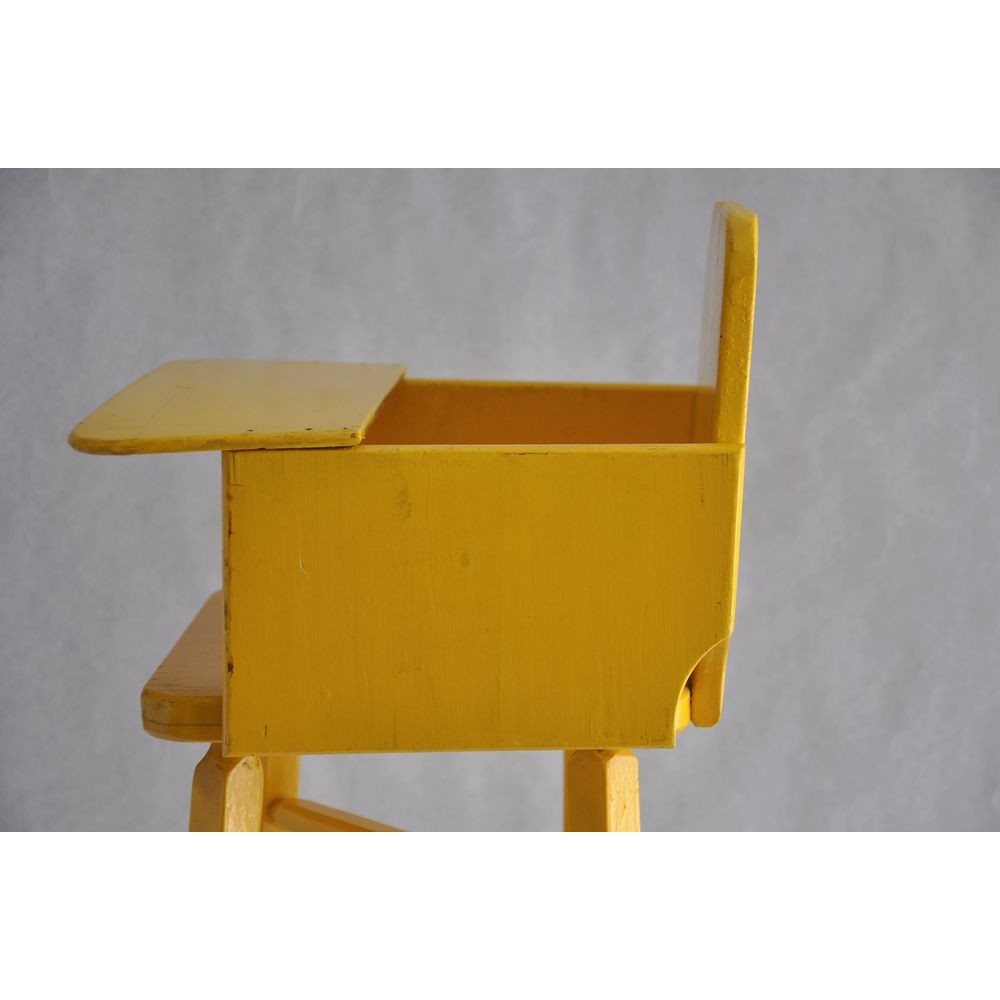 Chaise haute de poupée en bois - jouets rétro jeux de société figurines et  objets vintage