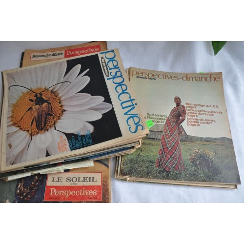 Quebec Vintage Illustrated Perspectives Magazines