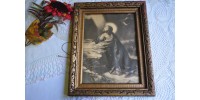 Antique Original Frame Religious Art Print