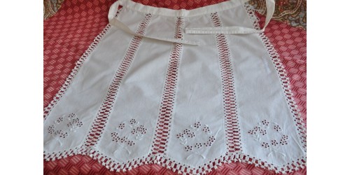 Crochet Lace and Broderie Anglaise Maid Apron