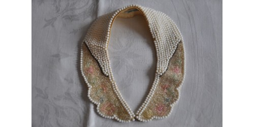 Pearl Beaded Neck Collar Made in Japan