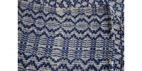 Hand Woven Blue/White Overshot Weave Blanket