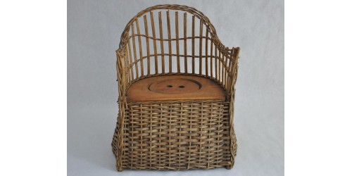 Victorian Child Wicker Potty Chair