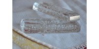 Porte-couteaux en cristal brillant à motif floral