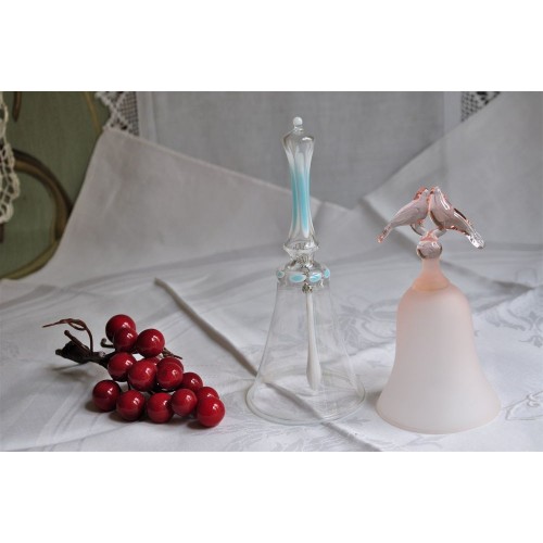 Small Blown Glass Collectible Table Bells