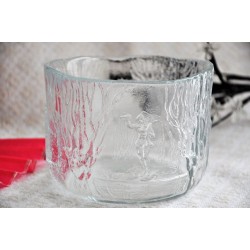 Kosta Boda Clear Glass Bowl by Designer Kjell Engman