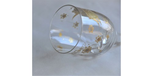 Clochette en cristal Rosenthal à motif d’ange doré