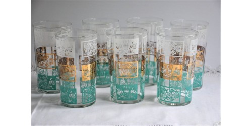 Vintage Set of Dominion Glass Tumblers