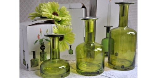 Bougeoirs design suédois en verre soufflé
