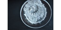 Bohemian Urn Shape Clear Crystal Vase
