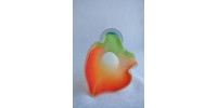 Jack in the Pulpit Pate de Verre Art Glass Vase