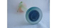 Jack in the Pulpit Pate de Verre Art Glass Vase